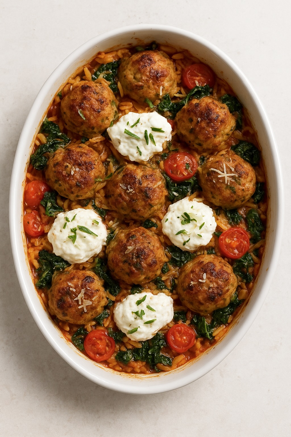 Kipgehaktballetjes met dragon en ricotta