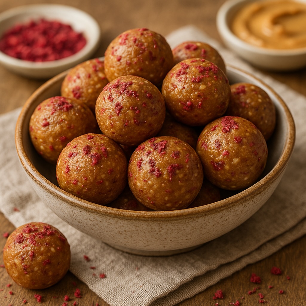 Publiceerde Energy balls - peanut butter & jelly